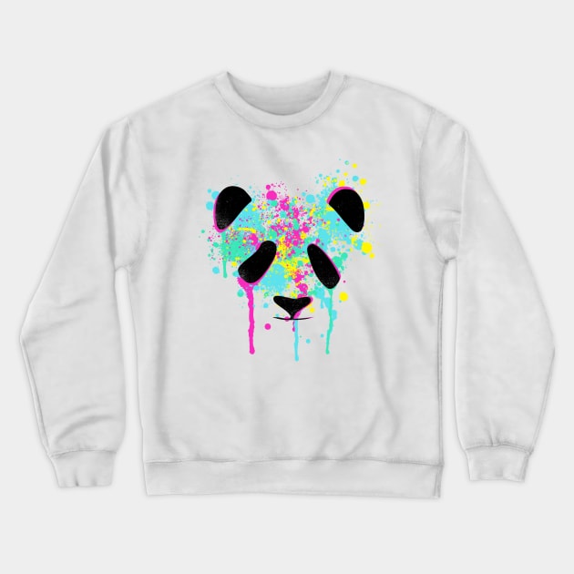 Panda Splash Crewneck Sweatshirt by rmtees